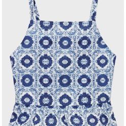 Top de bumbac cu model-FETE/IMBRACAMINTE/Tricouri si maiouri-IMBRACAMINTE/Tricouri si maiouri