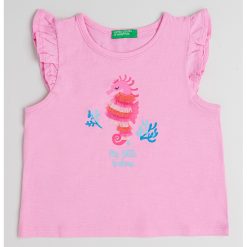 Top de bumbac cu volane-FETE/IMBRACAMINTE/Tricouri si maiouri-IMBRACAMINTE/Tricouri si maiouri