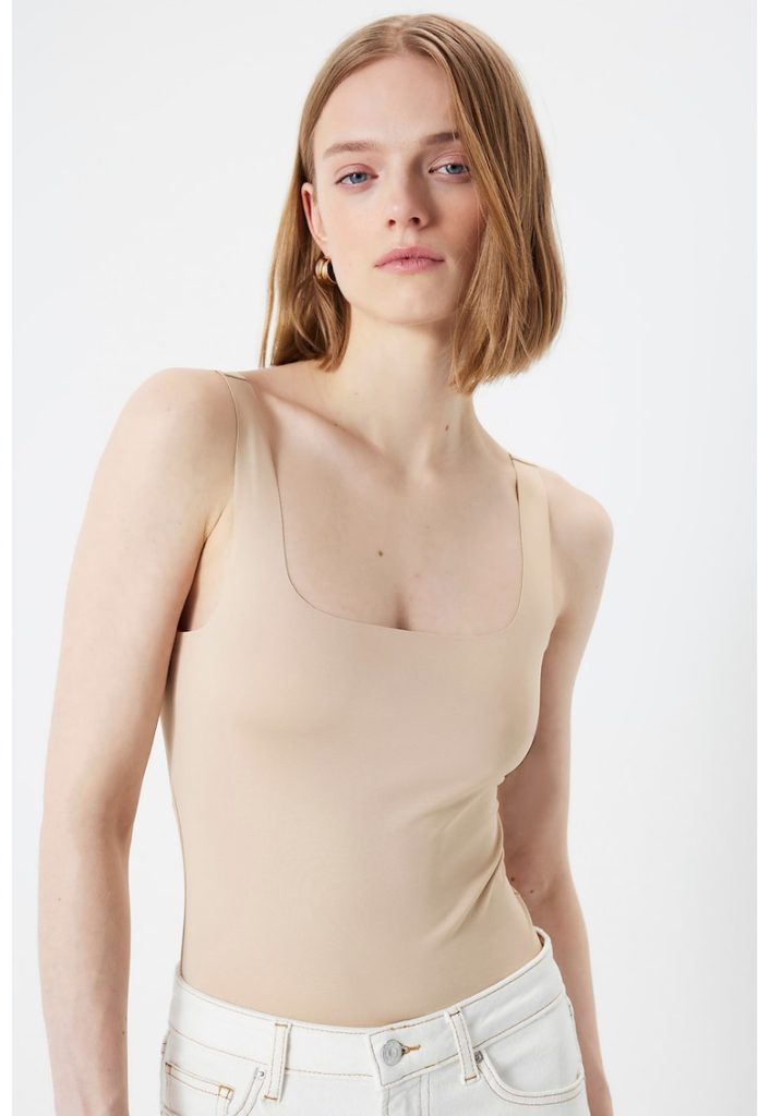 Top slim fit cu decolteu patrat-FEMEI/IMBRACAMINTE/Tricouri si maiouri-IMBRACAMINTE/Tricouri si maiouri