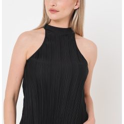Top striat cu decolteu halter Tina-FEMEI/IMBRACAMINTE/Bluze-IMBRACAMINTE/Bluze