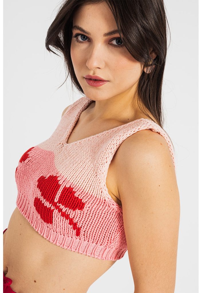 Top tricotat fin crop-FEMEI/IMBRACAMINTE/Tricouri si maiouri-IMBRACAMINTE/Tricouri si maiouri