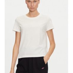 Tricou 4FWAW24TTSHF1650 Ecru Regular Fit - Bumbac-FEMEI/IMBRACAMINTE/Tricouri si maiouri-IMBRACAMINTE/Tricouri si maiouri