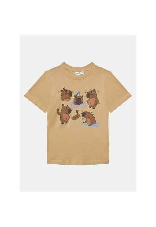 Tricou baieti -  305276421 - Bumbac - Bej-BAIETI/IMBRACAMINTE/Tricouri si maiouri-IMBRACAMINTE/Tricouri si maiouri