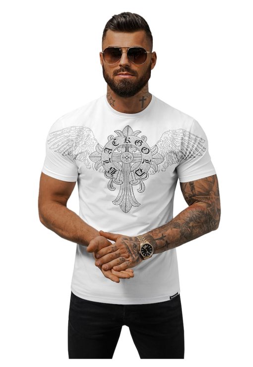 Tricou barbati  NB/MT3037-BARBATI/IMBRACAMINTE/Tricouri si maiouri-IMBRACAMINTE/Tricouri si maiouri