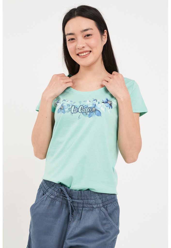 Tricou cambrat cu decolteu rotund-FEMEI/IMBRACAMINTE/Tricouri si maiouri-IMBRACAMINTE/Tricouri si maiouri