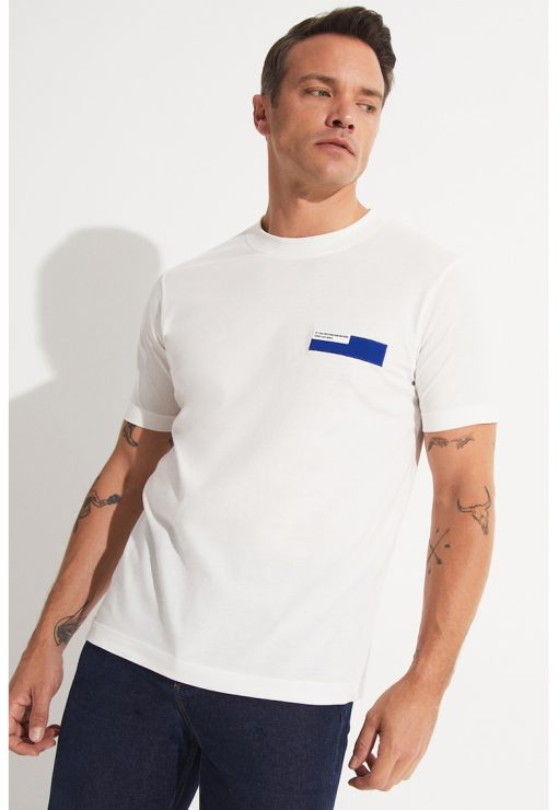 Tricou cu decolteu la baza gatului-BARBATI/IMBRACAMINTE/Tricouri si maiouri-IMBRACAMINTE/Tricouri si maiouri