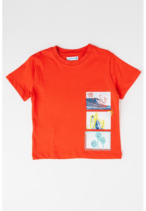 Tricou cu decolteu la baza gatului-BAIETI/IMBRACAMINTE/Tricouri si maiouri-IMBRACAMINTE/Tricouri si maiouri