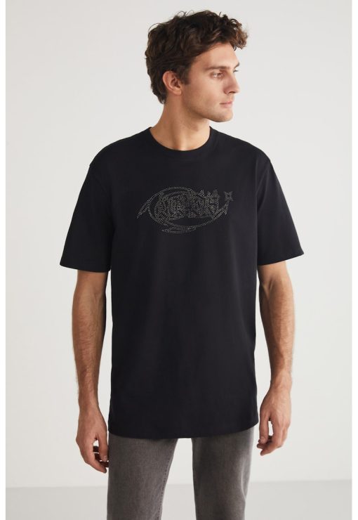 Tricou cu decolteu la baza gatului Steven-BARBATI/IMBRACAMINTE/Tricouri si maiouri-IMBRACAMINTE/Tricouri si maiouri