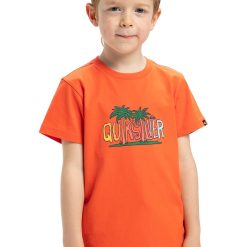 Tricou cu decolteu la baza gatului Sunny Palms-BAIETI/IMBRACAMINTE/Tricouri si maiouri-IMBRACAMINTE/Tricouri si maiouri