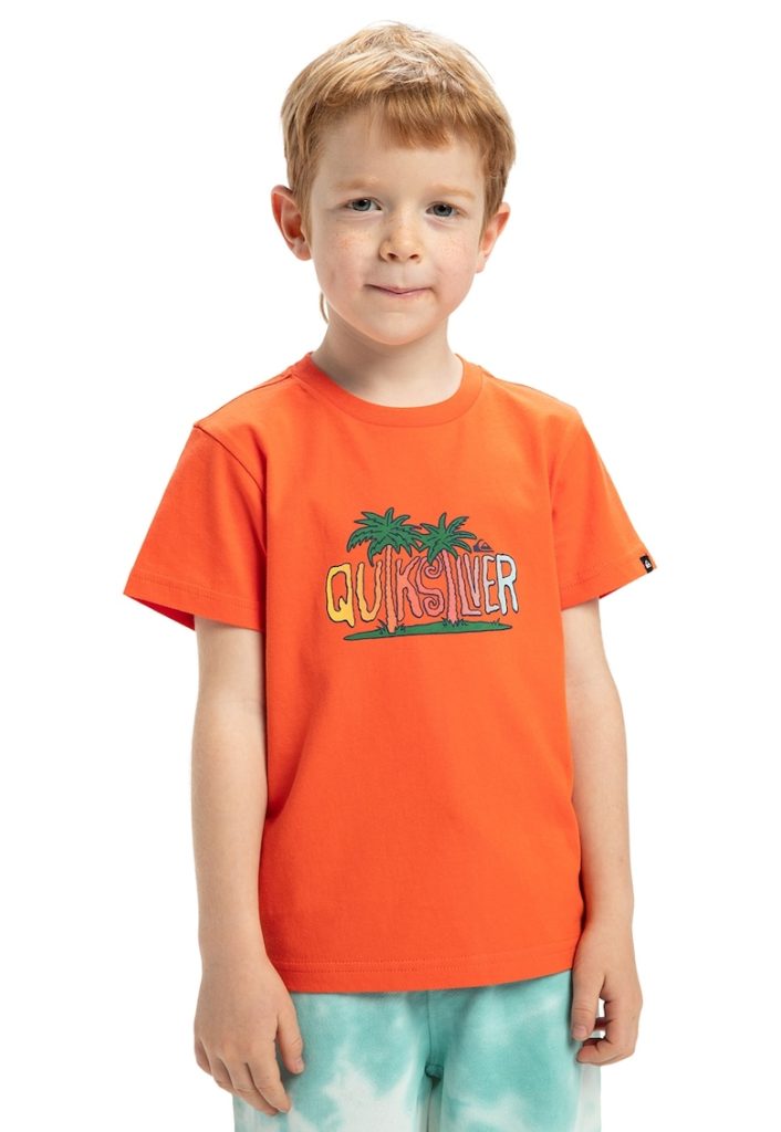 Tricou cu decolteu la baza gatului Sunny Palms-BAIETI/IMBRACAMINTE/Tricouri si maiouri-IMBRACAMINTE/Tricouri si maiouri