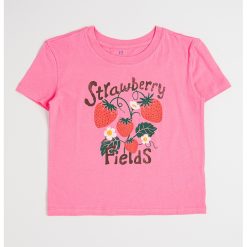 Tricou cu decolteu la baza gatului - cu imprimeu-FETE/IMBRACAMINTE/Tricouri si maiouri-IMBRACAMINTE/Tricouri si maiouri