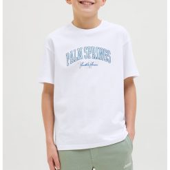 Tricou cu decolteu la baza gatului - imprimeu text si logo-BAIETI/IMBRACAMINTE/Tricouri si maiouri-IMBRACAMINTE/Tricouri si maiouri