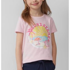 Tricou cu decolteu la baza gatului - model grafic si imprimeu text-FETE/IMBRACAMINTE/Tricouri si maiouri-IMBRACAMINTE/Tricouri si maiouri