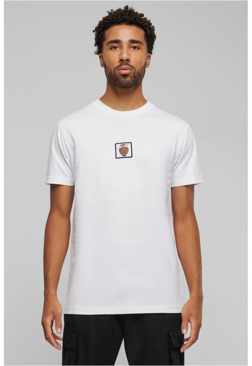 Tricou cu decolteu la baza gatului si imprimeu discret-BARBATI/IMBRACAMINTE/Tricouri si maiouri-IMBRACAMINTE/Tricouri si maiouri
