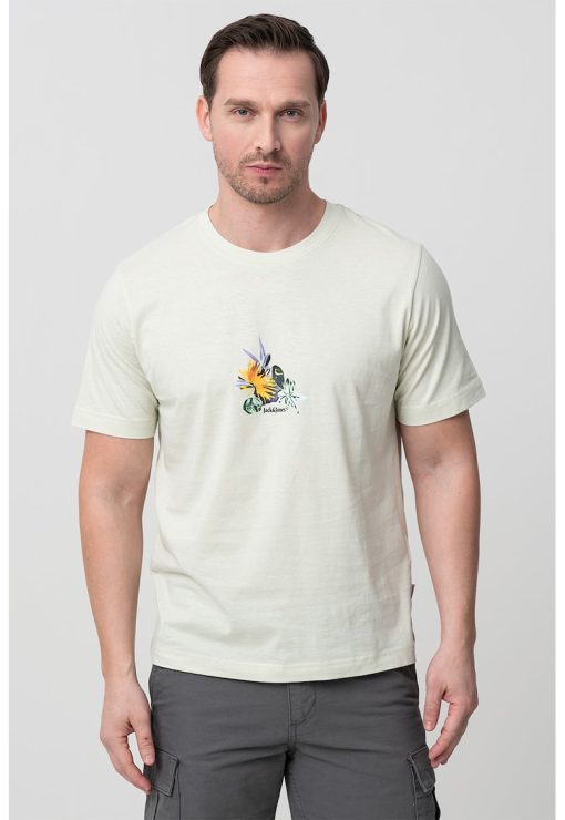 Tricou cu decolteu la baza gatului si imprimeu grafic Varenna-BARBATI/IMBRACAMINTE/Tricouri si maiouri-IMBRACAMINTE/Tricouri si maiouri