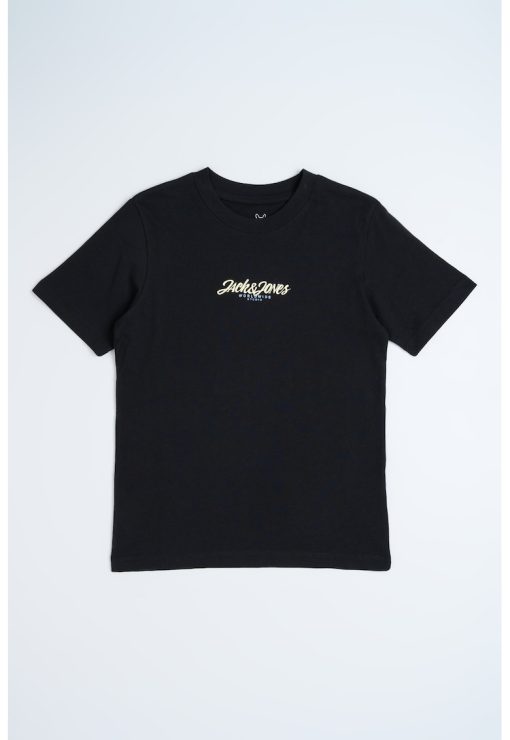 Tricou cu decolteu la baza gatului si imprimeu logo-BAIETI/IMBRACAMINTE/Tricouri si maiouri-IMBRACAMINTE/Tricouri si maiouri