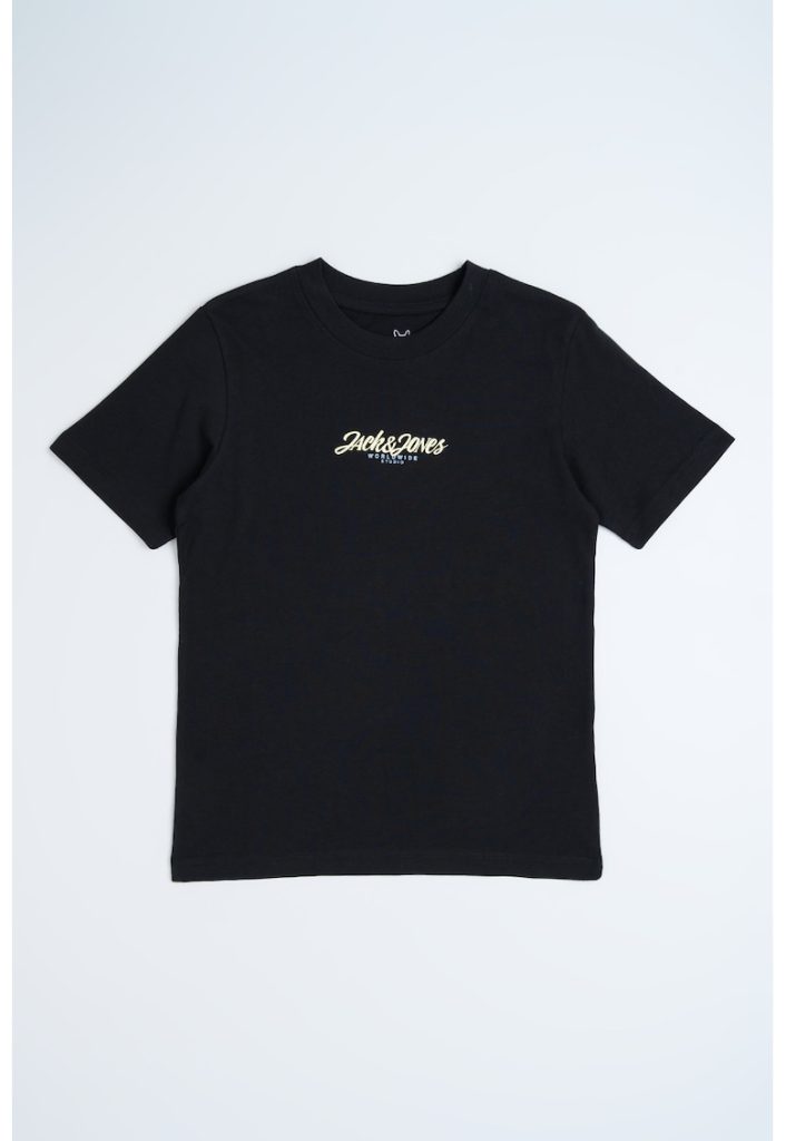 Tricou cu decolteu la baza gatului si imprimeu logo-BAIETI/IMBRACAMINTE/Tricouri si maiouri-IMBRACAMINTE/Tricouri si maiouri