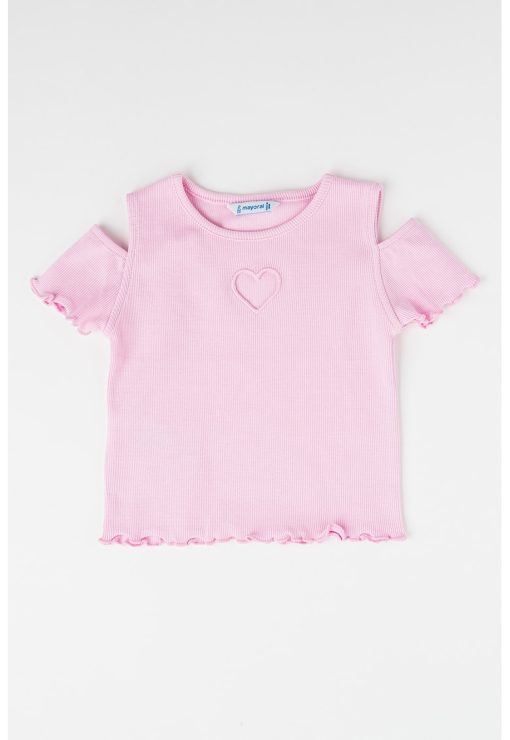 Tricou cu decupaj pe umar-FETE/IMBRACAMINTE/Tricouri si maiouri-IMBRACAMINTE/Tricouri si maiouri
