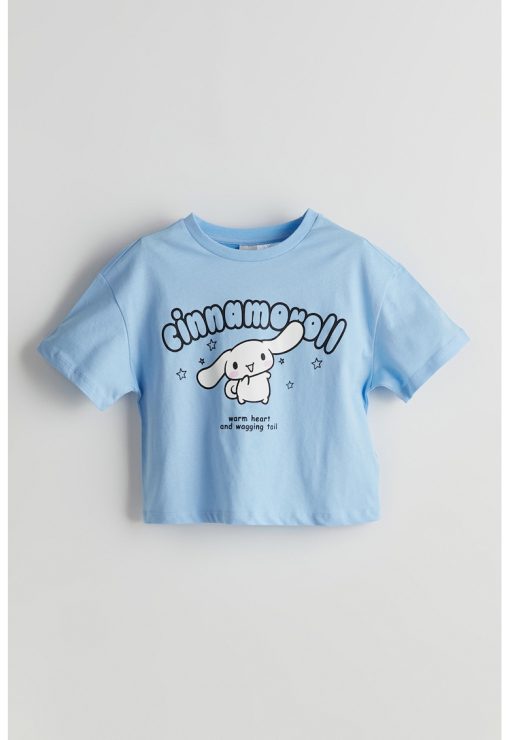 Tricou cu imprimeu cu Cinnamoroll-FETE/IMBRACAMINTE/Tricouri si maiouri-IMBRACAMINTE/Tricouri si maiouri