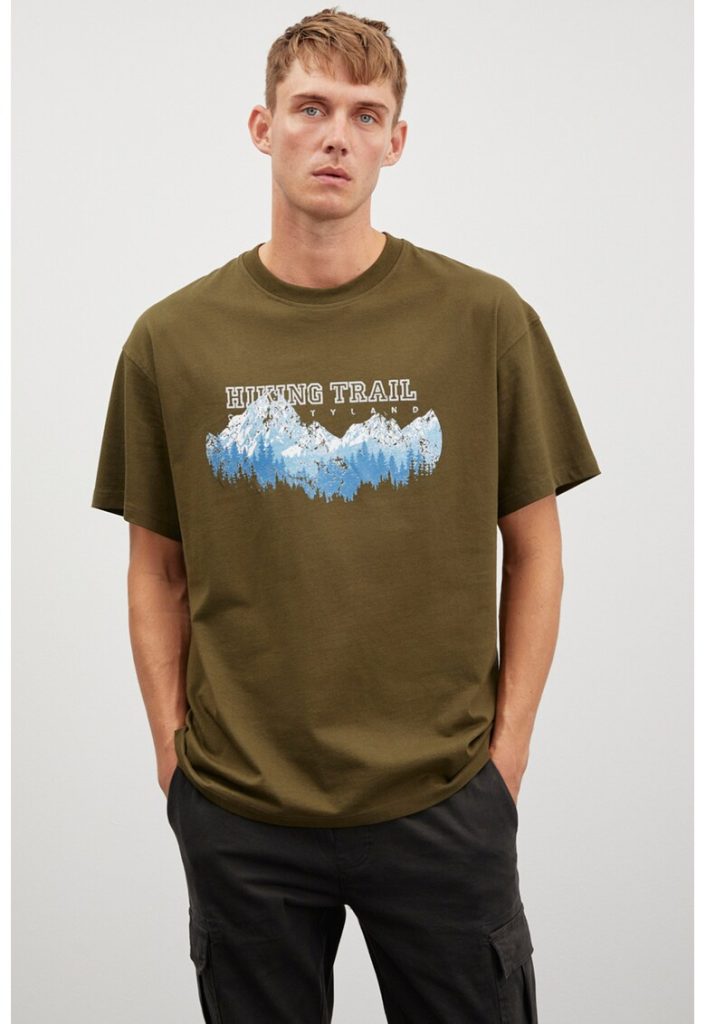 Tricou cu imprimeu grafic-BARBATI/IMBRACAMINTE/Tricouri si maiouri-IMBRACAMINTE/Tricouri si maiouri