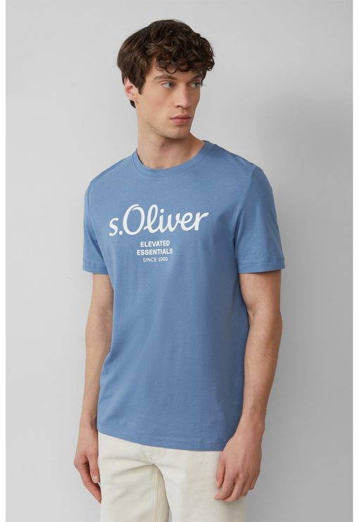 Tricou cu imprimeu logo metalic-BARBATI/IMBRACAMINTE/Tricouri si maiouri-IMBRACAMINTE/Tricouri si maiouri