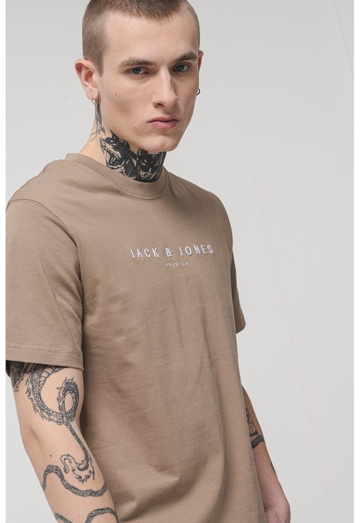 Tricou cu imprimeu logo pe piept-BARBATI/IMBRACAMINTE/Tricouri si maiouri-IMBRACAMINTE/Tricouri si maiouri