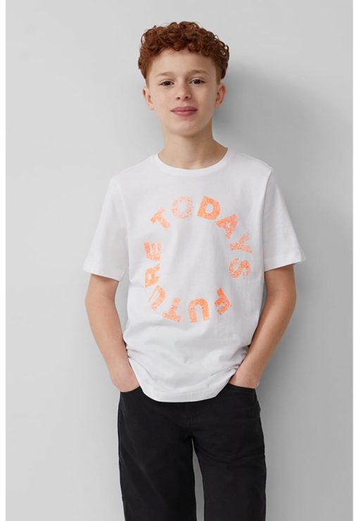 Tricou cu imprimeu text-BAIETI/IMBRACAMINTE/Tricouri si maiouri-IMBRACAMINTE/Tricouri si maiouri