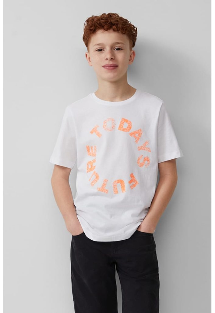 Tricou cu imprimeu text-BAIETI/IMBRACAMINTE/Tricouri si maiouri-IMBRACAMINTE/Tricouri si maiouri
