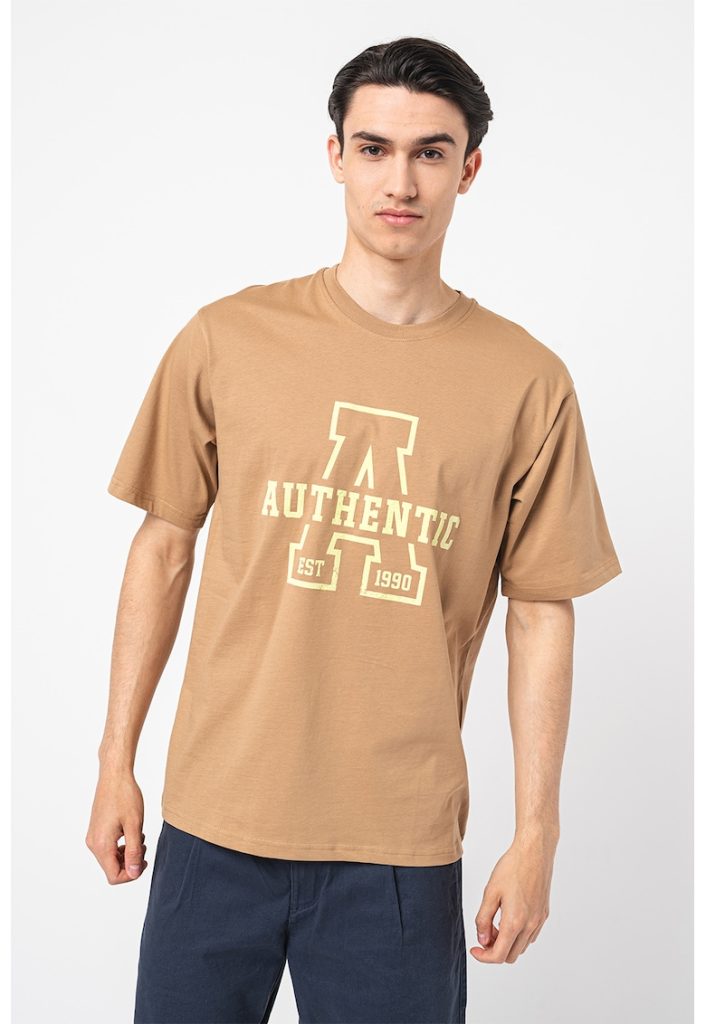 Tricou cu imprimeu text-BARBATI/IMBRACAMINTE/Tricouri si maiouri-IMBRACAMINTE/Tricouri si maiouri