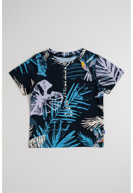 Tricou cu imprimeu tropical-BAIETI/IMBRACAMINTE/Tricouri si maiouri-IMBRACAMINTE/Tricouri si maiouri