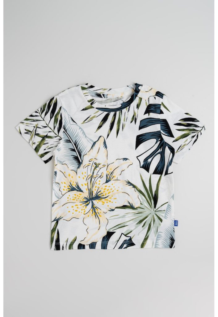 Tricou cu imprimeu tropical-BAIETI/IMBRACAMINTE/Tricouri si maiouri-IMBRACAMINTE/Tricouri si maiouri
