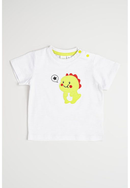 Tricou cu model brodat-BAIETI/IMBRACAMINTE/Tricouri si maiouri-IMBRACAMINTE/Tricouri si maiouri