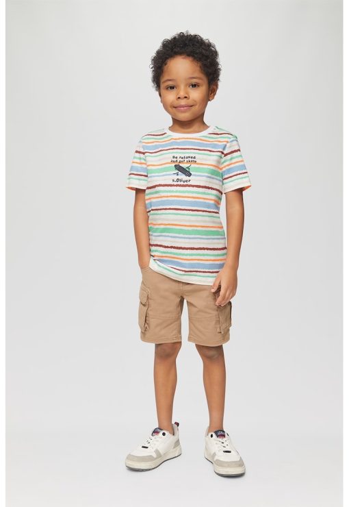 Tricou cu model in dungi-BAIETI/IMBRACAMINTE/Tricouri si maiouri-IMBRACAMINTE/Tricouri si maiouri