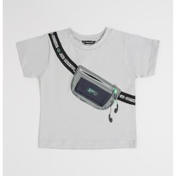 Tricou de bumbac cu buzunar cu fermoar-BAIETI/IMBRACAMINTE/Tricouri si maiouri-IMBRACAMINTE/Tricouri si maiouri