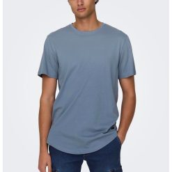 Tricou de bumbac cu decolteu la baza gatului-BARBATI/IMBRACAMINTE/Tricouri si maiouri-IMBRACAMINTE/Tricouri si maiouri