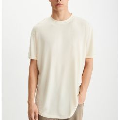 Tricou de bumbac cu decolteu la baza gatului-BARBATI/IMBRACAMINTE/Tricouri si maiouri-IMBRACAMINTE/Tricouri si maiouri