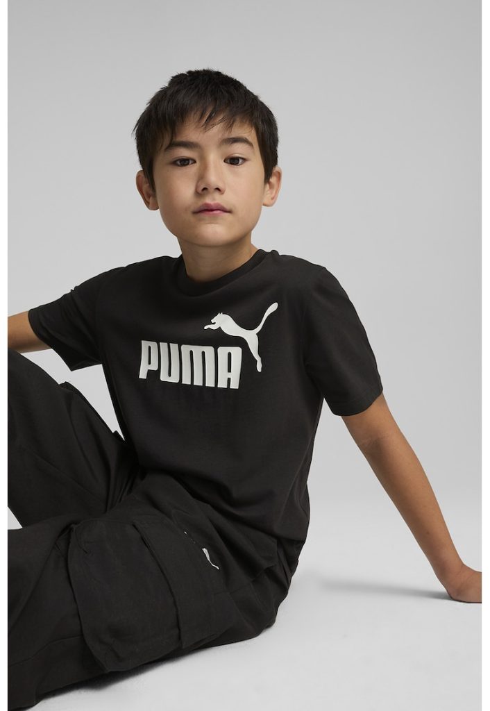 Tricou de bumbac cu decolteu la baza gatului si logo-BAIETI/IMBRACAMINTE/Tricouri si maiouri-IMBRACAMINTE/Tricouri si maiouri