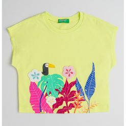 Tricou de bumbac cu detalii crosetate-FETE/IMBRACAMINTE/Tricouri si maiouri-IMBRACAMINTE/Tricouri si maiouri