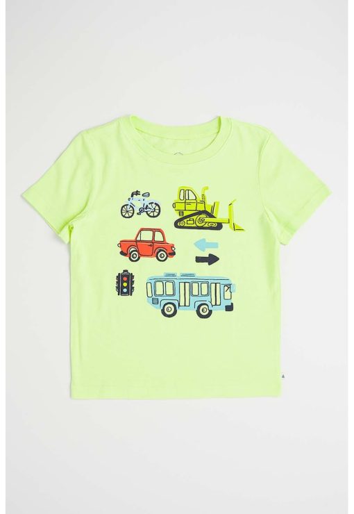 Tricou de bumbac cu imprimeu-FETE/IMBRACAMINTE/Tricouri si maiouri-IMBRACAMINTE/Tricouri si maiouri