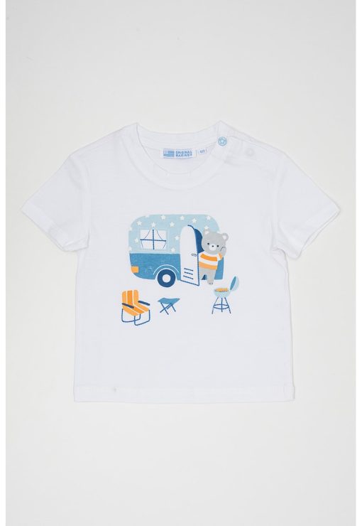 Tricou de bumbac cu imprimeu-BAIETI/IMBRACAMINTE/Tricouri si maiouri-IMBRACAMINTE/Tricouri si maiouri