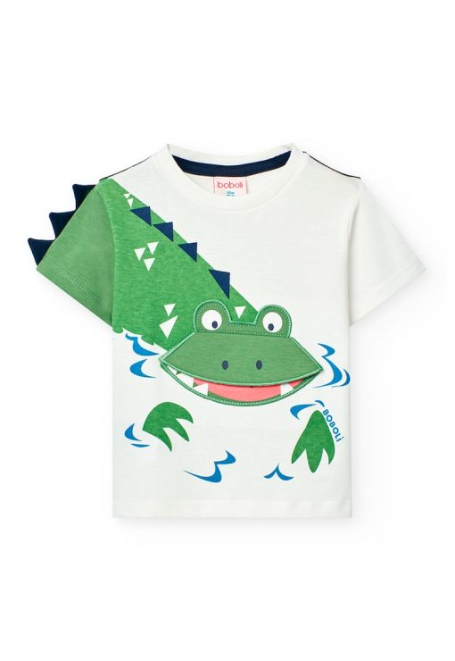 Tricou de bumbac cu imprimeu-BAIETI/IMBRACAMINTE/Tricouri si maiouri-IMBRACAMINTE/Tricouri si maiouri