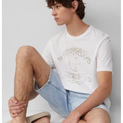 Tricou de bumbac cu imprimeu-BARBATI/IMBRACAMINTE/Tricouri si maiouri-IMBRACAMINTE/Tricouri si maiouri