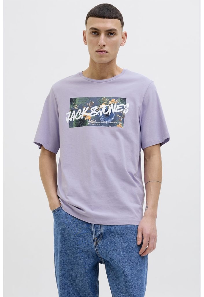 Tricou de bumbac cu imprimeu-BARBATI/IMBRACAMINTE/Tricouri si maiouri-IMBRACAMINTE/Tricouri si maiouri