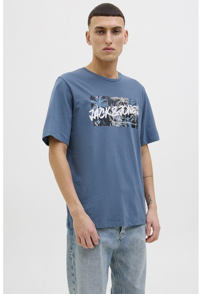 Tricou de bumbac cu imprimeu-BARBATI/IMBRACAMINTE/Tricouri si maiouri-IMBRACAMINTE/Tricouri si maiouri