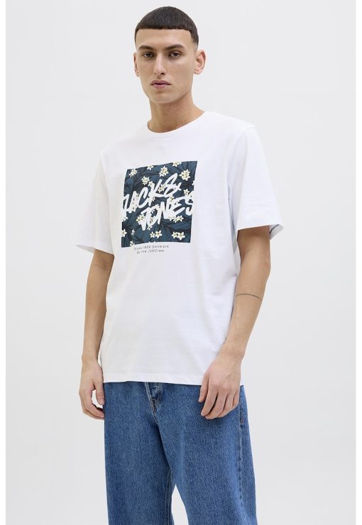 Tricou de bumbac cu imprimeu-BARBATI/IMBRACAMINTE/Tricouri si maiouri-IMBRACAMINTE/Tricouri si maiouri