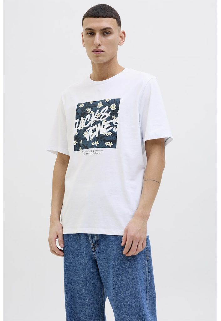 Tricou de bumbac cu imprimeu-BARBATI/IMBRACAMINTE/Tricouri si maiouri-IMBRACAMINTE/Tricouri si maiouri