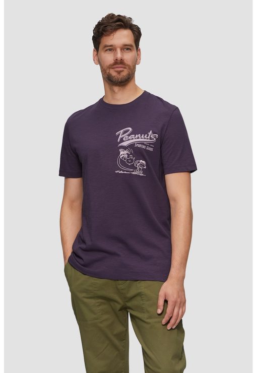 Tricou de bumbac cu imprimeu Peanuts-BARBATI/IMBRACAMINTE/Tricouri si maiouri-IMBRACAMINTE/Tricouri si maiouri
