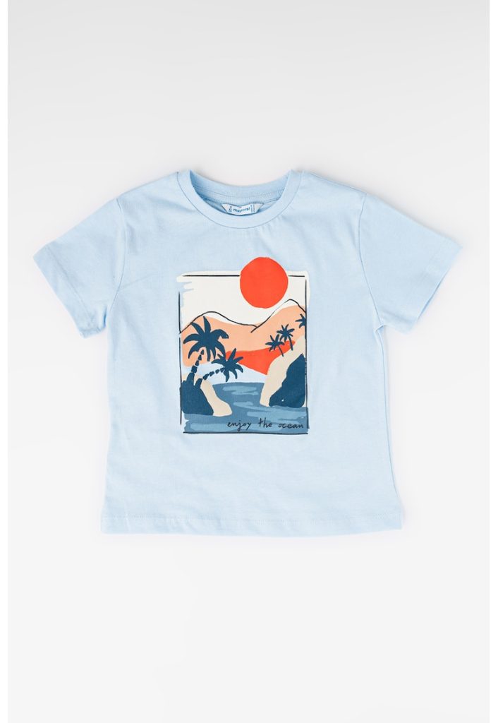 Tricou de bumbac cu imprimeu grafic-BAIETI/IMBRACAMINTE/Tricouri si maiouri-IMBRACAMINTE/Tricouri si maiouri