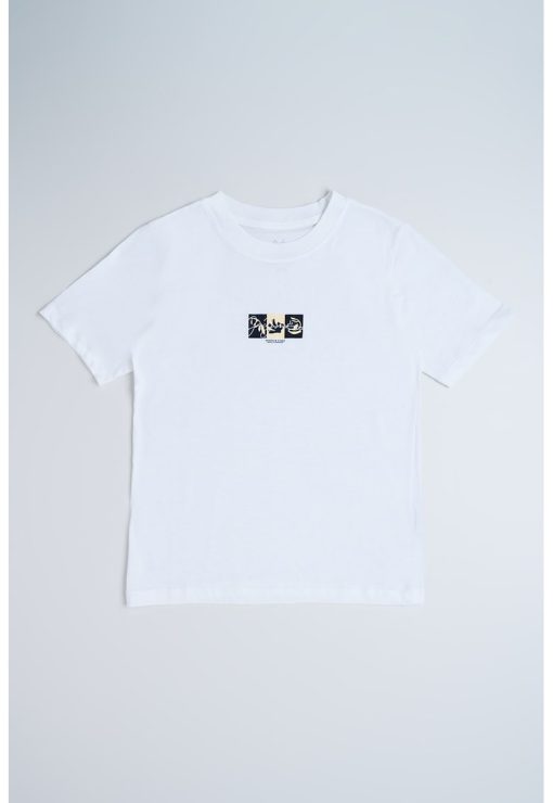 Tricou de bumbac cu imprimeu grafic discret-BAIETI/IMBRACAMINTE/Tricouri si maiouri-IMBRACAMINTE/Tricouri si maiouri
