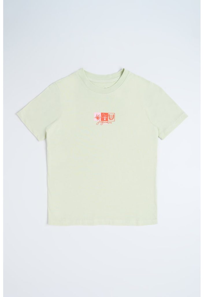 Tricou de bumbac cu imprimeu grafic discret-BAIETI/IMBRACAMINTE/Tricouri si maiouri-IMBRACAMINTE/Tricouri si maiouri